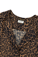Saint Laurent 2015 Leopard Print Blouse