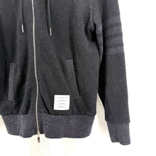 Thom Browne. Ribbed Zip Up Hoodie