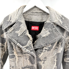 Diesel Distressed Denim Biker Jacket